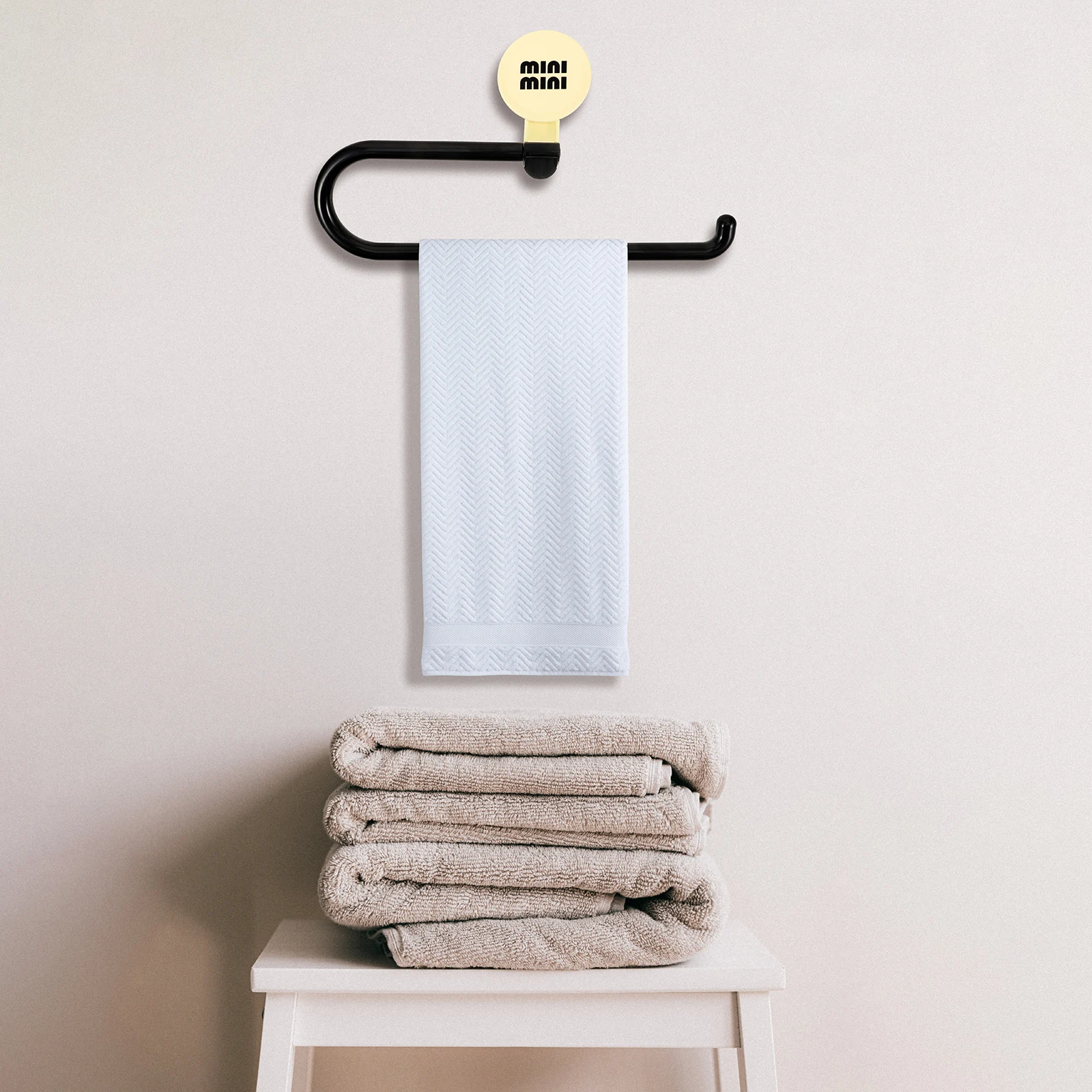 

Wall Mount Toilet Paper Holder Rack Bathroom Tissue Dispenser Plastic Stainless Steel Towel Bar Rag Hanger Space Saving Design