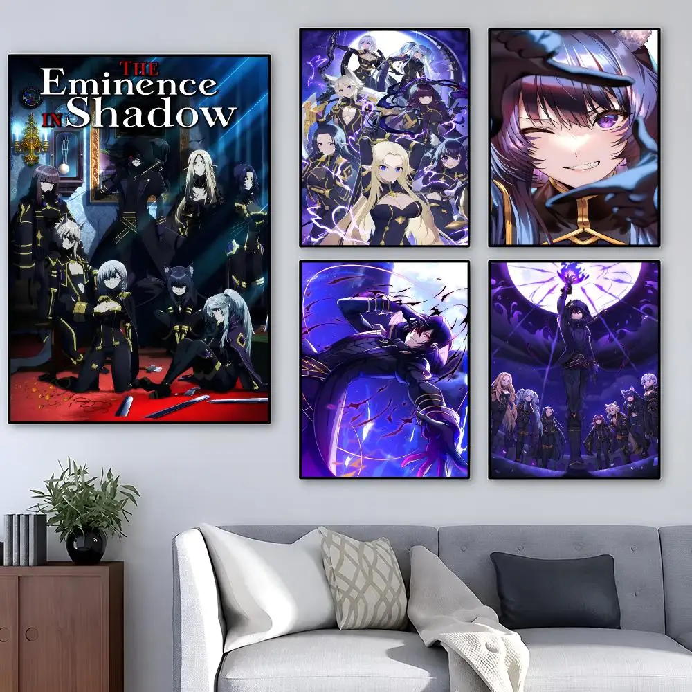 Anime The Eminence In Shadow Isekai Poster Removable PP Decorative Poster Water-Resistant Print Apartment Dorm Office Cafe Gift