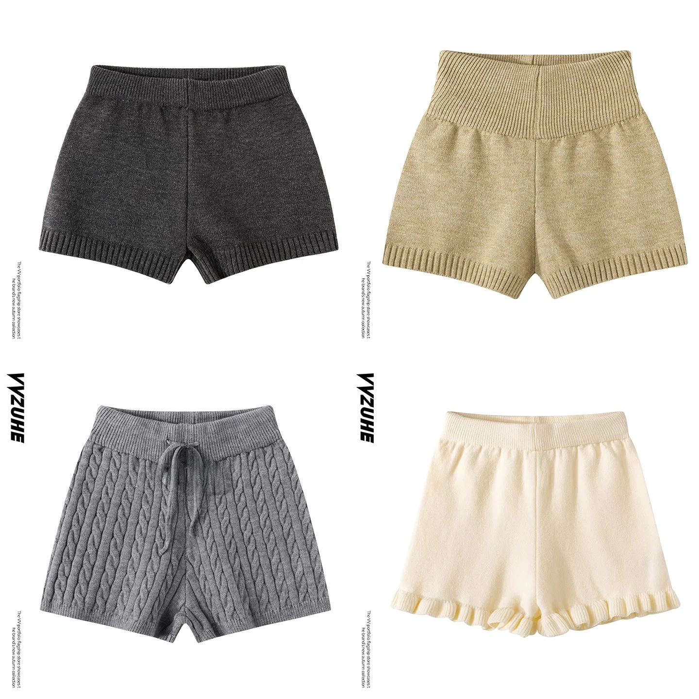 High Waist Slim Fit Knitted Short Pants Women's Summer Outdoor Sexy Tightening Elastic Waist Casual Pants Base Layer