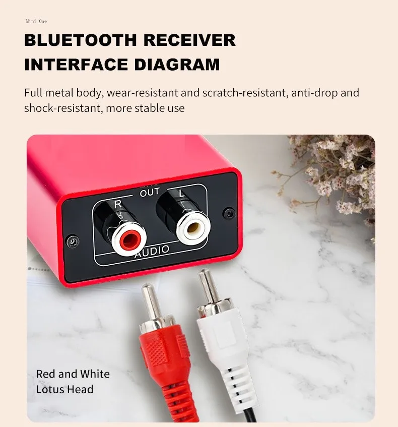 Eppfun Le Audio Bluetooth 5.4 Empfänger mit Aptx Lossless/LDAC, 96K/24bit Drahtloser Adapter mit RCA – Detail 10