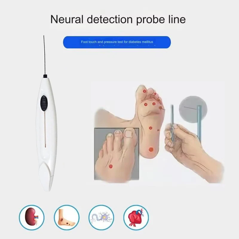 Monofilament Pen 10g Nylon Foot Leg Neuropathy Test Monofilament Filament Diabetic Retractable Tester Nerve Skin Needle Probe A2