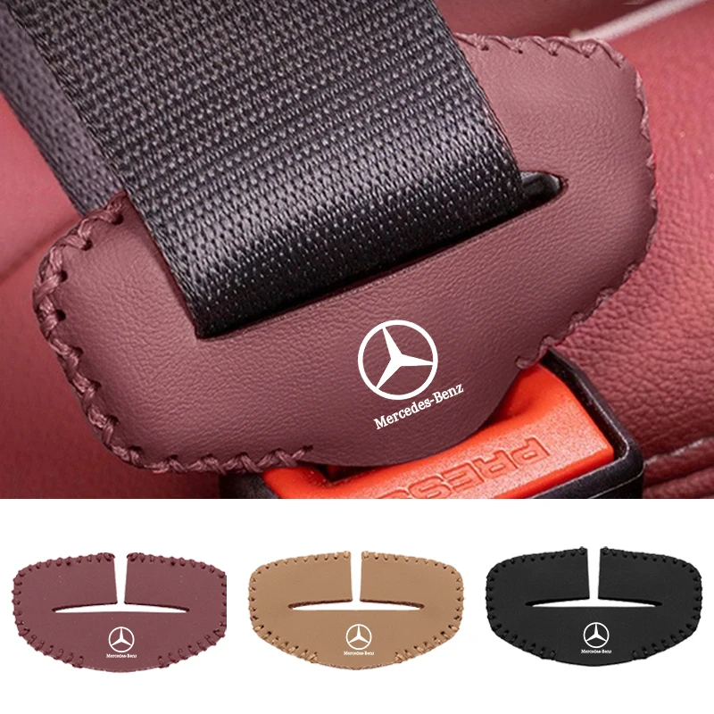 1/2 шт. кожаные защитные накладки на ремни безопасности для Mercedes-Benz AMG CLA CES CLS GLK CLK SLS CLG GLE GLC W222, аксессуары