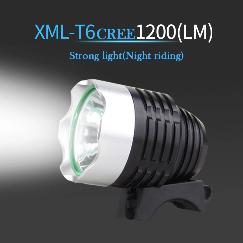 1200LM CREE XM-L T6 LED USB Bike Light Cycling Headlamp Waterpoof MTB Bike Front Lamp Camping Hiking Headlamp Bicycle Light