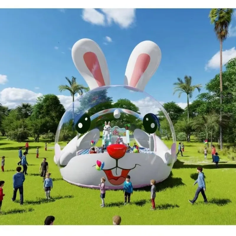 

Уличная розовая надувная купольная пузырьковая палатка, надувная пузырьковая палатка с воздушным шаром, надувной пузырьковый домик с океанским шариком