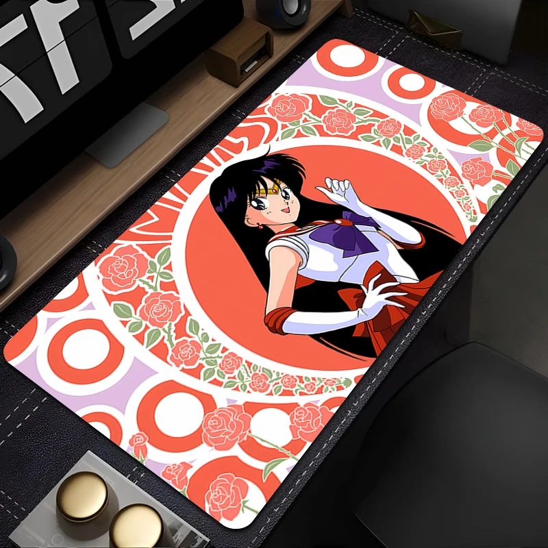 Коврик для мыши в стиле аниме, противоскользящий коврик для клавиатуры, аксессуары для ноутбука, коврик для офисного стола, коврик для ПК, ковер S-Sailor Moons, коврик для мыши