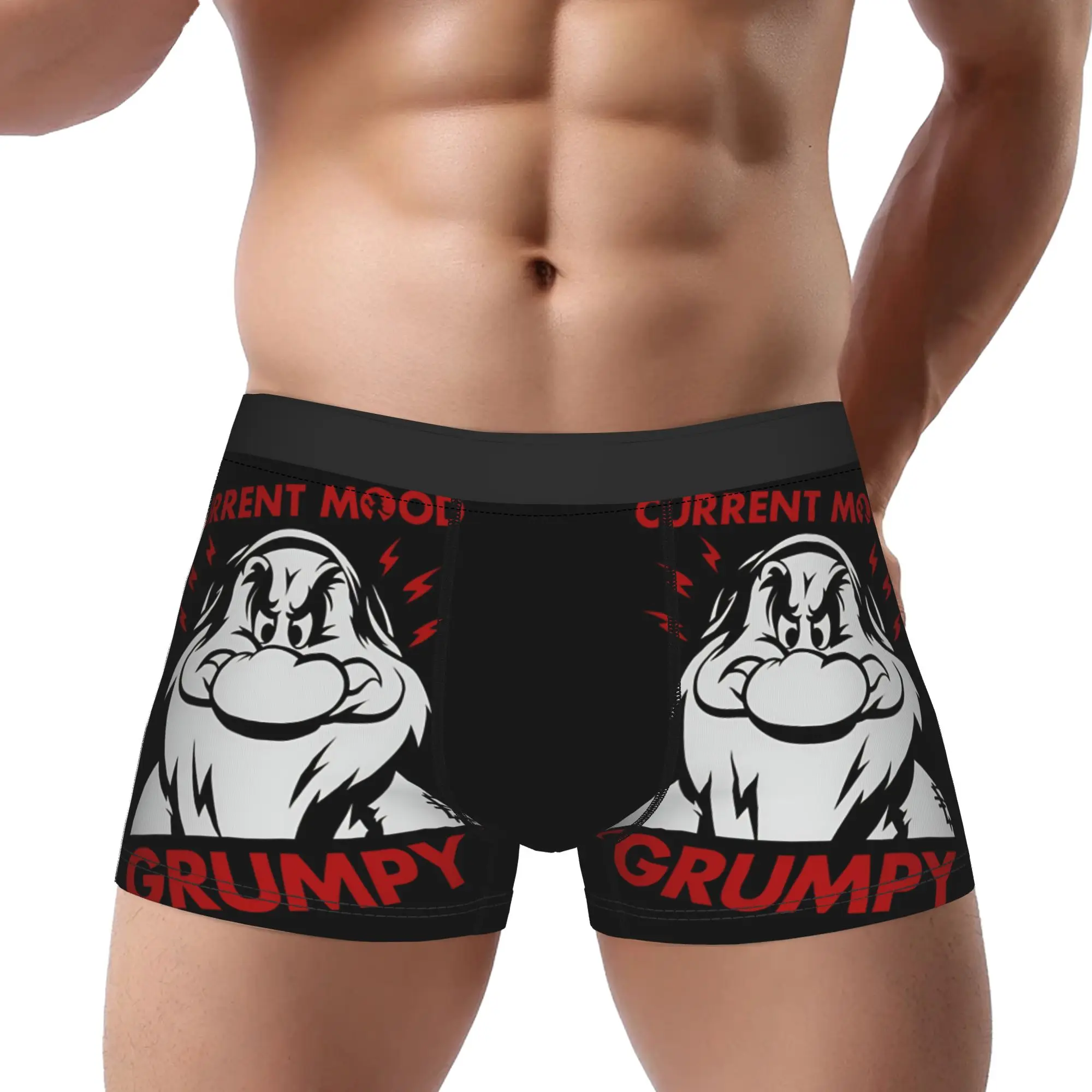 

1 шт. Мужские трусы-шорты с персонажами из мультфильма «Белоснежка и семь гномов»: Док, Груминг, Хэппи, Снизи, Башфул, Допи.