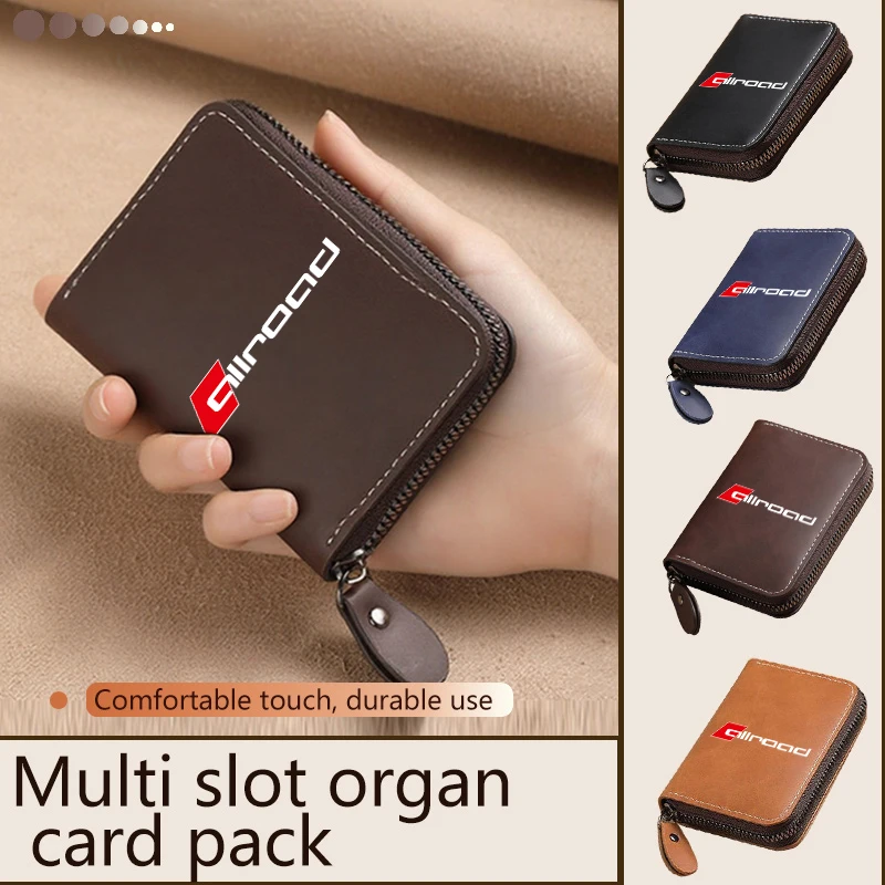 Автомобильный кожаный кошелек Motor ID Сумка для хранения билетов для кредитных карт для Audi Quattro RS Sline ABT TT SQ3 SQ4 SQ5 SQ6 SQ7 A1 A2 A3 A4 A5