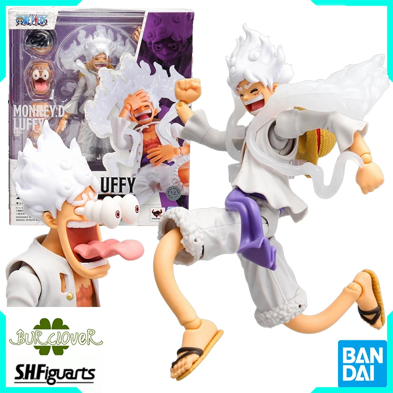 

Bandai Genuine One Piece S.H.Figuarts Monkey D. Luffy - 5th Gear Anime Action Figure Toys For Boys Girls Kids Christmas Gift