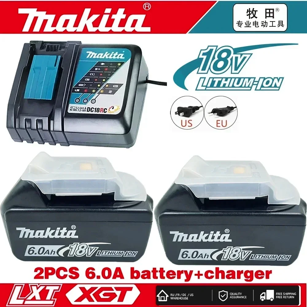 

New Genuine Makita 18V Battery 6Ah/5A BL1860 BL1860B BL1850 BL1850B Li-ion Replacement Battery BL1840 BL1840B BL1830 BL1830B