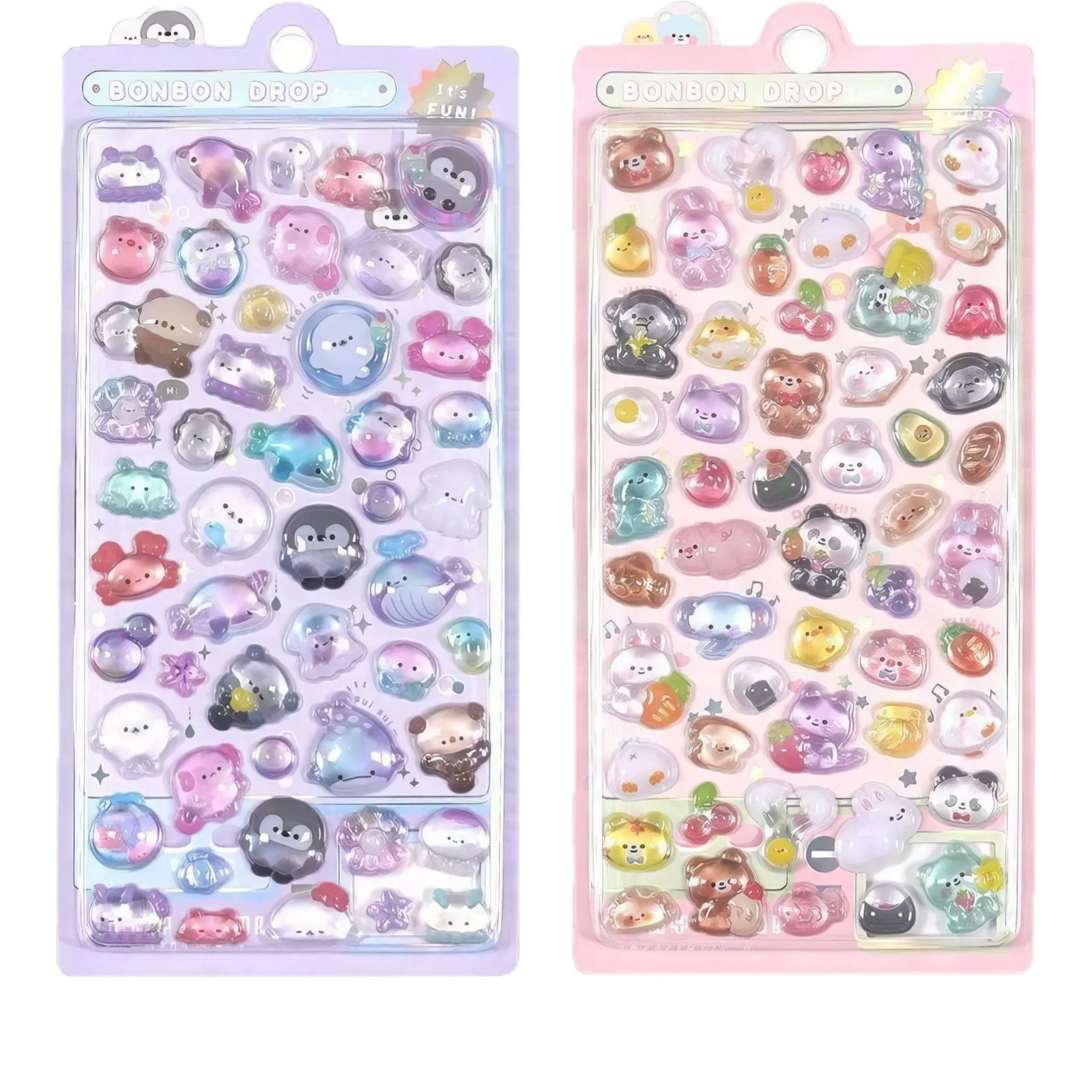 Mini 3d Colorful Jelly Stickers Kawaii Cartoon Animal Stickers Waterproof Diy Decor For Phone Case Luggage Notebook Kids Sticker