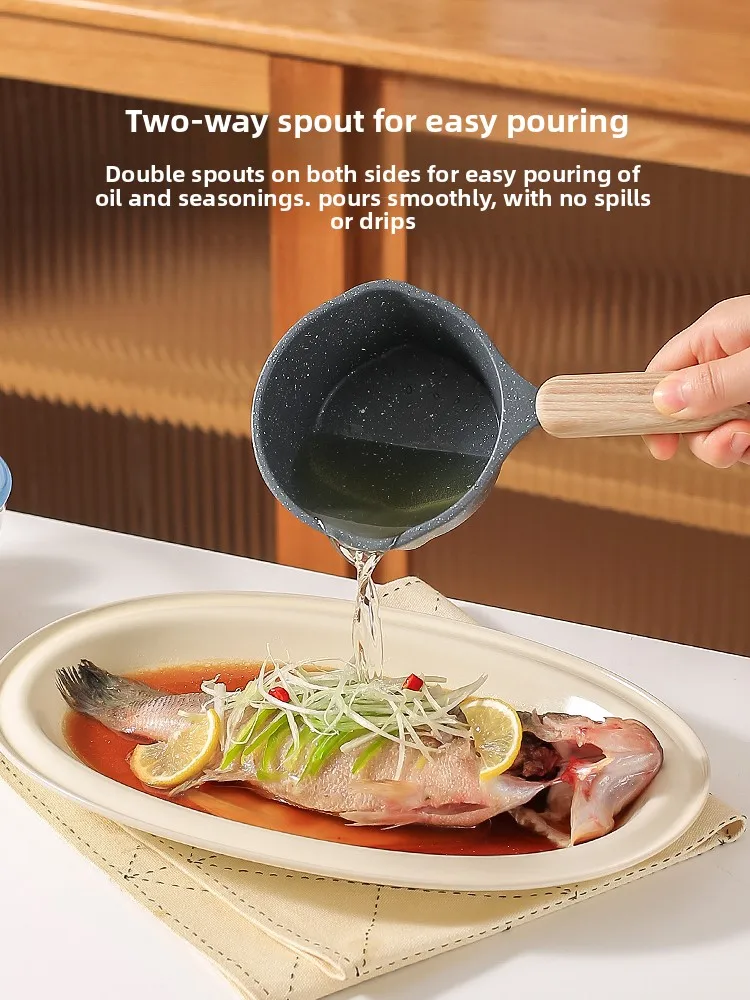 LMM oil splashing small pan non-stick pan oil burning special pan mini fried egg