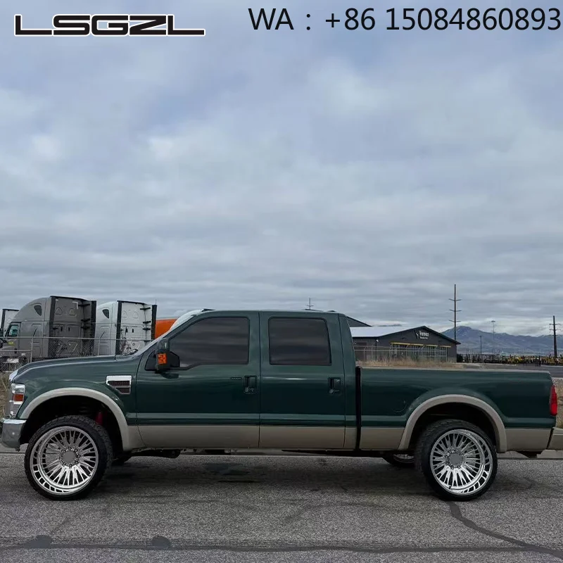 Custom Polished Deep Dish Forged Truck Wheels 20‑24 Inch Multi‑PCD 6x139.7 8x170 Auto Accessories For 2500HD 3500 Pickup Refit