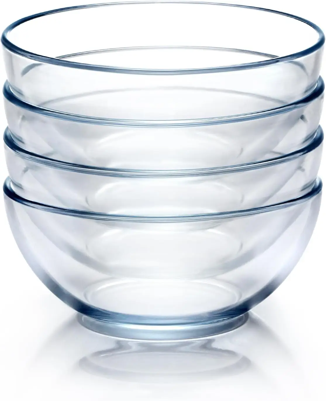 

7-дюймовые миски для приготовления из закаленного стекла, набор из 4 предметов, безопасные для микроволновой печи и духовки для использования на кухне