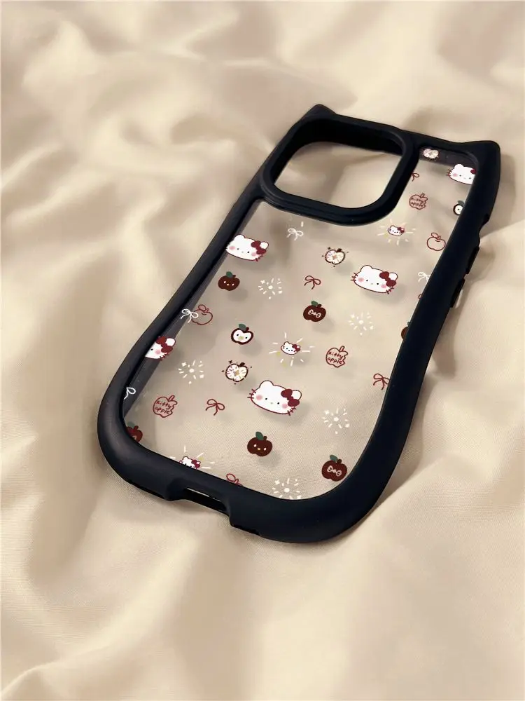 Sanrio Hello Kitty Kawaii Cartoon Phone Case For iPhone 15 14 13 12 11 Pro Max XR XS MAX Y2K Girl Lovely Anti Fall Back Cover