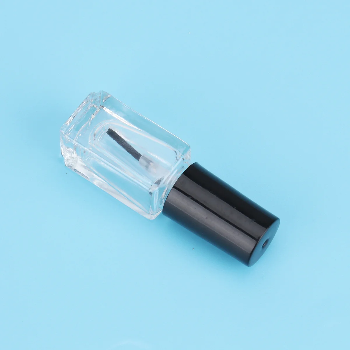

5Pcs Nail Polish Bottles Clear Small Glass Refillable Empty Bottles Portable for Nail Art Perfume Paint Travel Use
