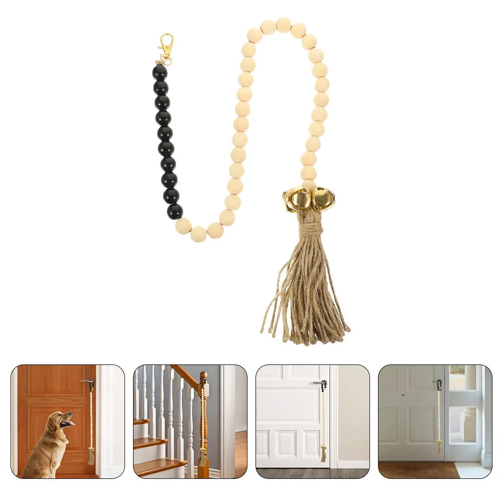 

Rustic Beading Hanging Dog Door Bell Decorative Potty Training Bells for Dogs Dog Training Doorbell Door Bells for Dogs