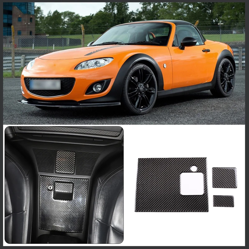 For Mazda MX-5 NC 2009-2014 Soft Carbon Fiber Car Seat Back Speaker Panel Sticker Decoration Cover Car Interior Accessories