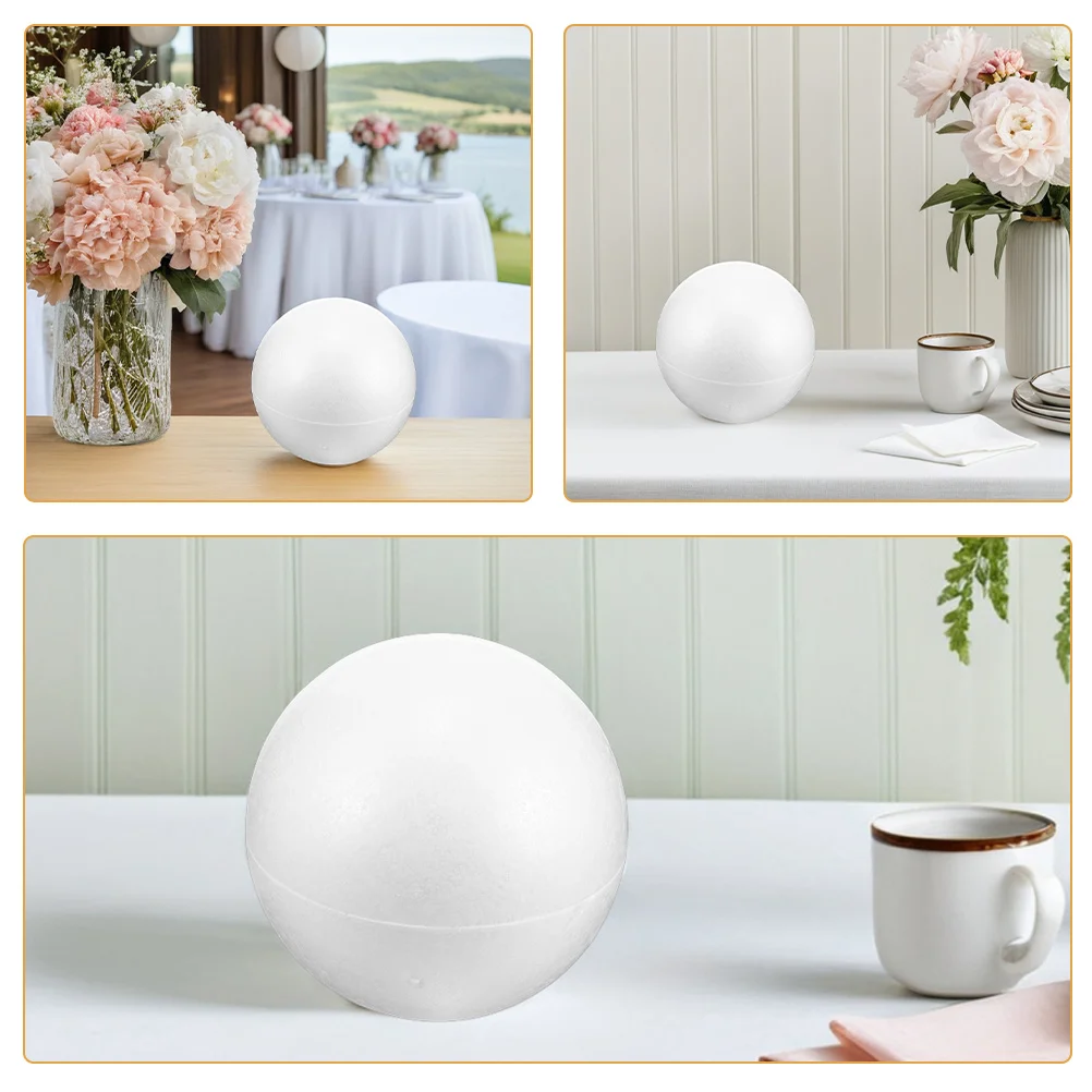 3 قطعة كرات رغوة البوليسترين الأبيض المجوف لتقوم بها بنفسك المجالات الحرفية انفصال كرات الزخرفية خفيفة الوزن للمنزل حلي الحفلات