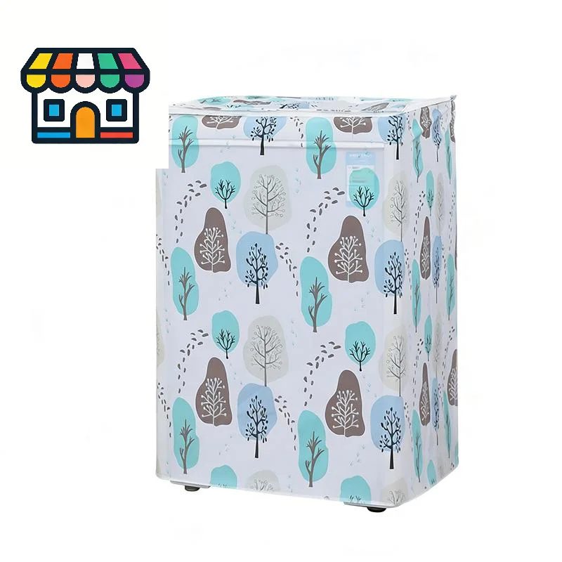 Smooth Waterproof PEVA Washing Machine Cover Dustproof 1PC for Home Laundry Room