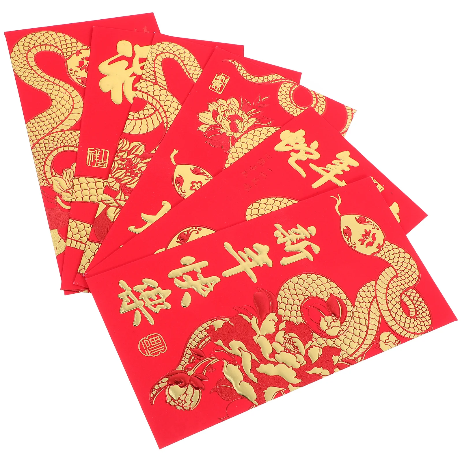 

36Pcs Snake Year Red Envelopes Chinese Style Red Packets Spring Festival Money Packets Lunar New Year Party Decorations