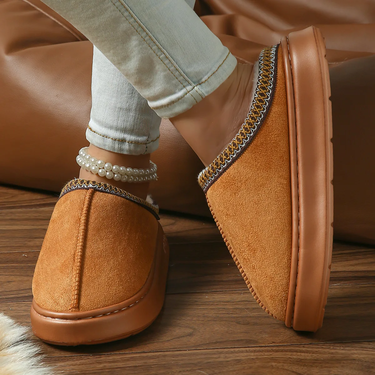 

Домашние нечеткие тапочки, женские пушистые зимние теплые меховые плюшевые домашние ленивые женские термопушистые домашние туфли, плоские шлепанцы, мужские и женские