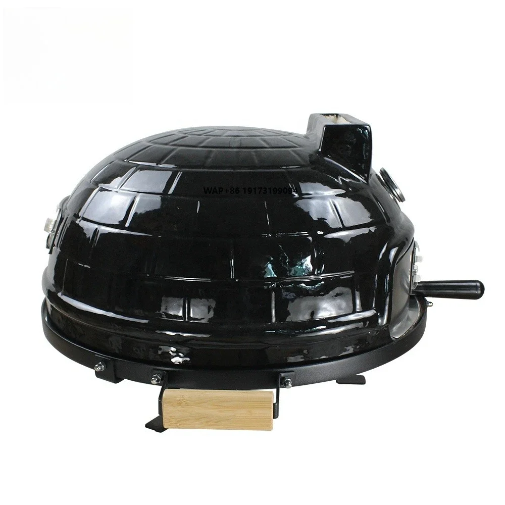 Portable Pizzaofen Cast Iron Stand Pizza Oven,garden Dome Charcoal Ceramic Burning Oven