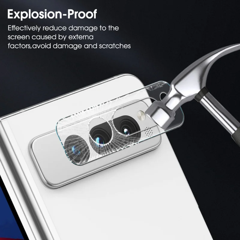 For Google Pixel Fold Camera Lens Protector Tempered Glass Camera Screen Protective Film for Pixel Fold 5G HD Clear Lens Cover