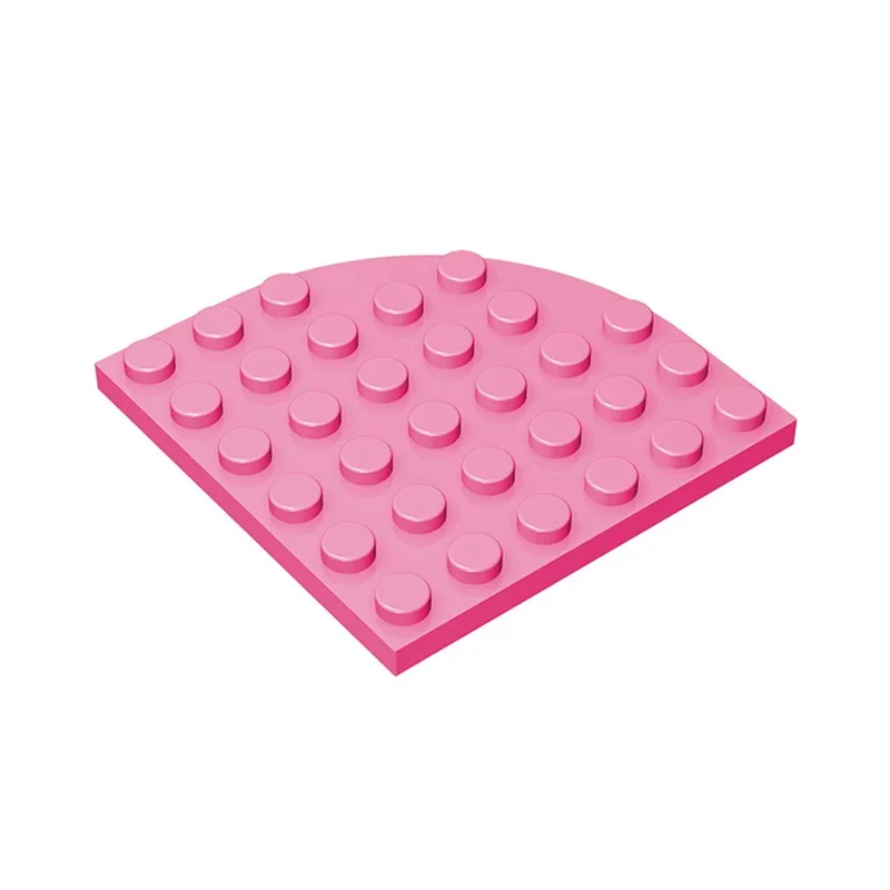 Gobricks 1 stks MOC Plaat Ronde Hoek 6x6 Bricks Compatibel Met 6003 Model Bouwstenen Onderdelen Kids DIY Assembleert Speelgoed Gift