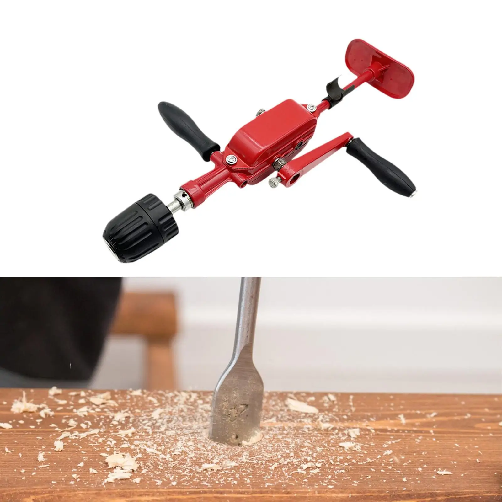 Hand Crank Drill DIY Adjustable Speed Comfortable Hand Tool Hand Crank Tapping Machine for Professional
