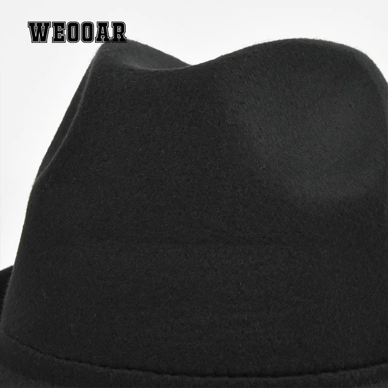 Vintage Fedora Hat Women Men Felt 2022 Luxury Ladies Cowboy Hats Party Black Wedding Church Derby Top Bonnet Men\'s Panama Bob