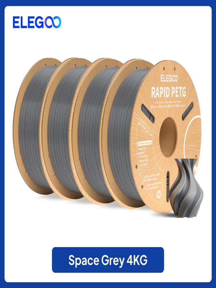 ELEGOO Rapid PETG-filament 1,75 mm 1 kg, hoge snelheid 30-600 mm/s 3D-printerfilament 1 kg past voor de meeste FDM 3D-printers - afbeelding 2