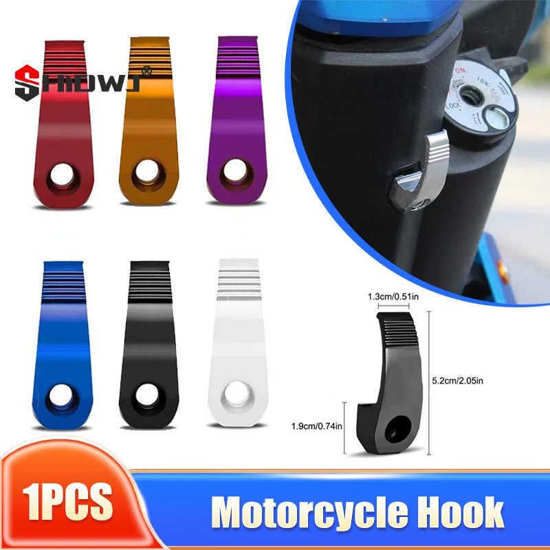 

Universal Motorcycle Hook Aluminium Alloy Helmet Hooks Single Hole Hook For Dirt Bike Electric Scooter Motorcycle