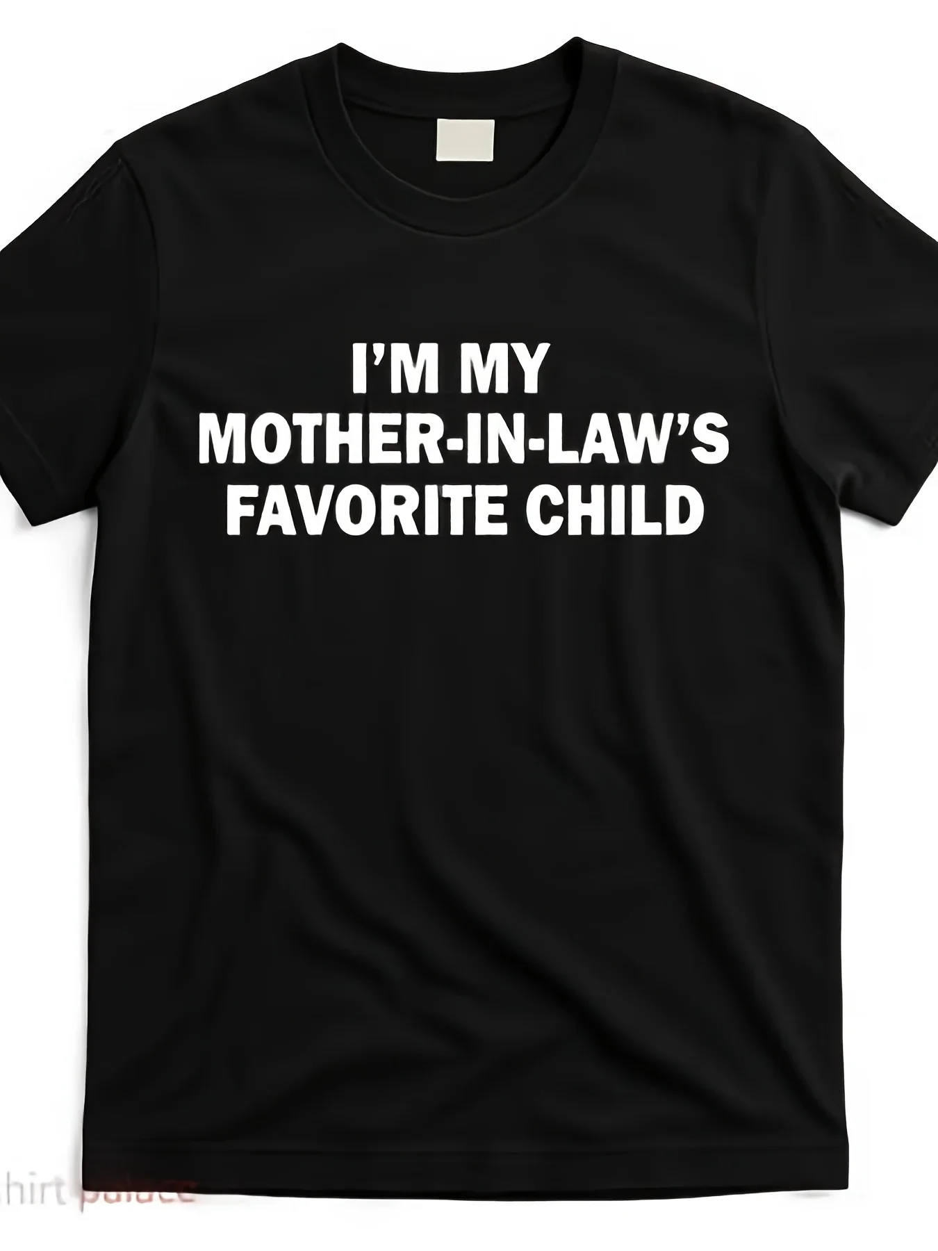 I'm My Mother In Laws Favorite Child Funny Parent T ShirtMen's Casual Graphic Print T Shirt Short Sleeve Crew Neck Fashion Tops Soft Comfortable Summer Streetwear