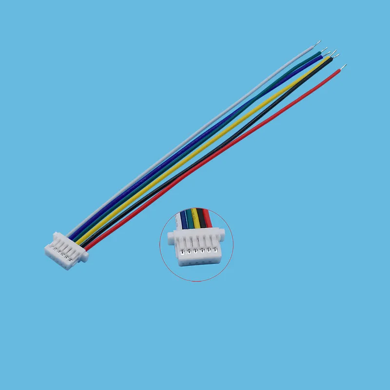 5 Stück Mini-JST-Buchsenstecker mit 1,0 mm Rastermaß, einzelne Buchsen, Kabelverbinder, 2/3/4/5/6/7/8-polig, SH1.0-Klemmenstecker, 10 cm Kabel. – Detail 6