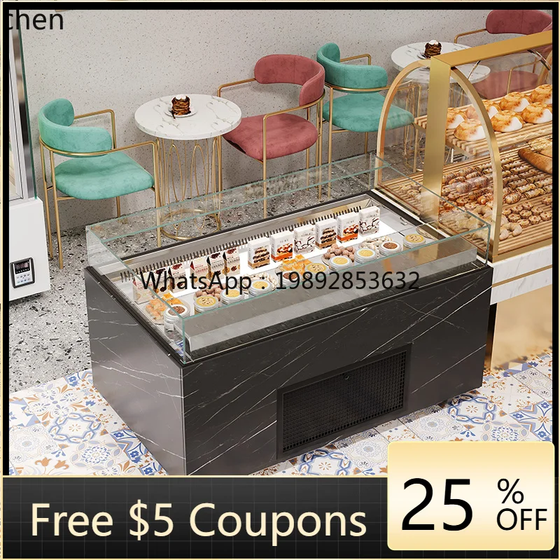 

Fruit Fishing Fresh-keeping Cabinet Refrigerated Cabinet Dessert Sushi Open Sandwich Cabinet