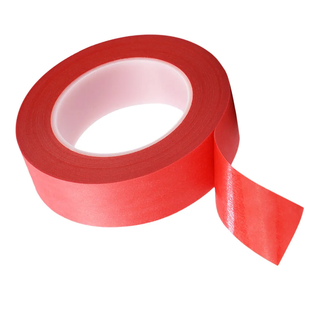 1pcs 33M Red Masking Tape High Temperature Resistant Adhesive For Painting Diy Crafts Art Projects Craft Paper Tape