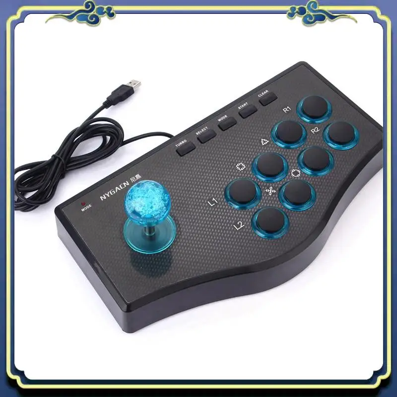 Controller di gioco cablato portatile 2X Game Rocker USB Arcade Joystick USBF Stick per console di gioco Gamepad per computer PS3