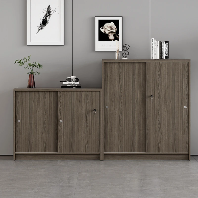 Large capacity filing cabinet office corner lockable wooden cabinet storage comfortable simple muebles de madera home furniture