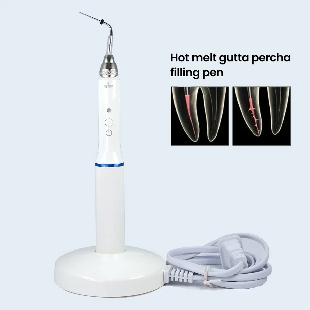 Dental Cordless Wireless Gutta Percha Hanger Obturation System Endo Electric Heated Pen 2 Tips Heating Endodontic Root Tools