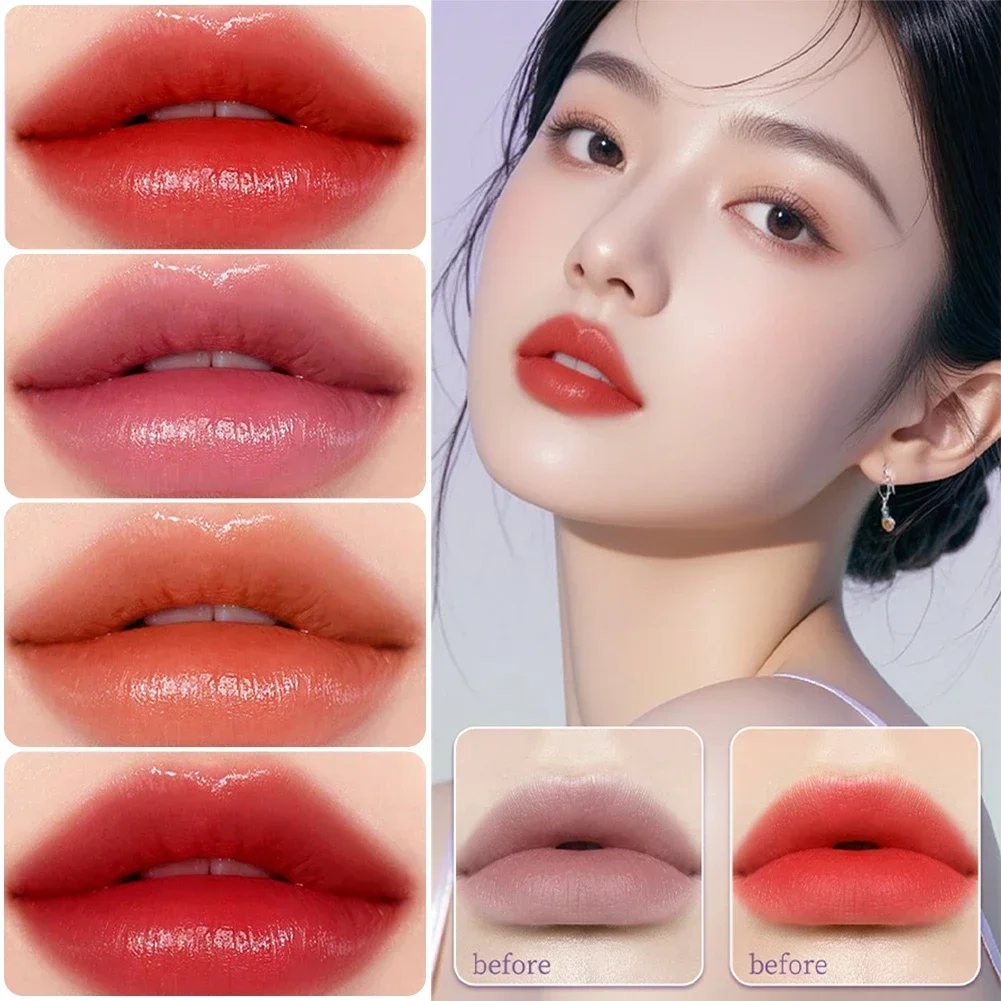 1Pc Dark Magic Lipstick, lápiz labial de textura suave y ligera, brillo labial hidratante de larga duración, esencia nutritiva para el cuidado de los labios