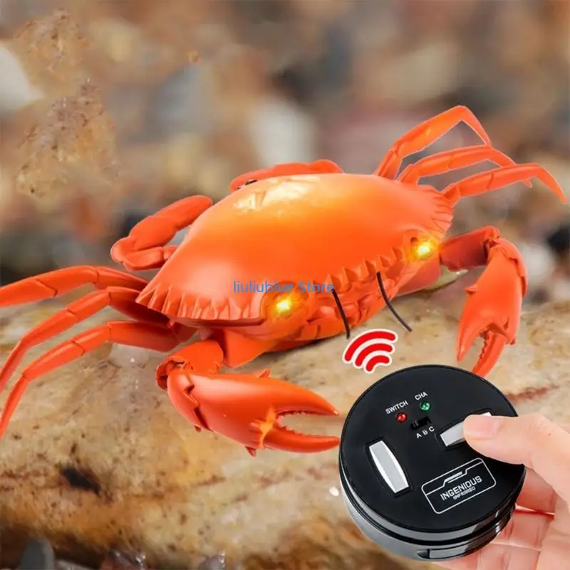 

Kids Gift Remote Control Creepy Plastic Crabs Toy Infrareds Rc Moving Toy 62CF