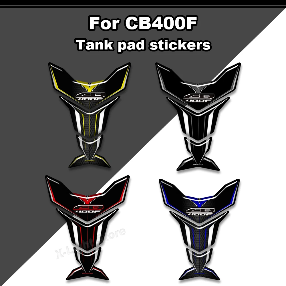 

Для Honda CB400F CB 400F 400F новый мотоциклетный бак, защитные наклейки, наклейки, ручки для колена, комплект рыбьей кости