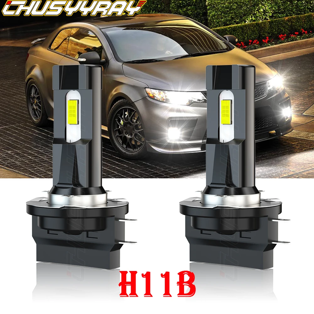 

CHUSYYRAY Car Lights 2X H11B LED Bulbs Compatible For KIA Forte 2010 2011 2012 2013 Headlight Low Beam Kit Fit For H11 H8 H9