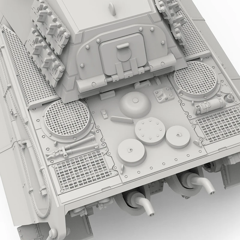 MENG Plastik-Bausatz 72-011 Deutscher Schwerer Panzer Königstiger Henschel Turm Typ 1/72