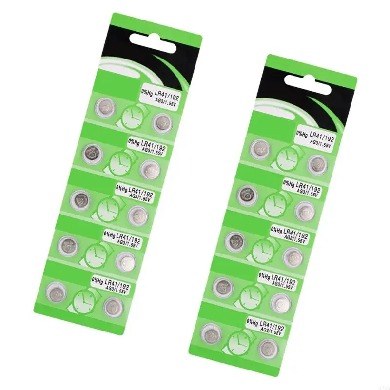 62KA 10/20 피스 LR41 AG3 알칼리성 버튼 셀은 시계 계산기에 적합합니다.