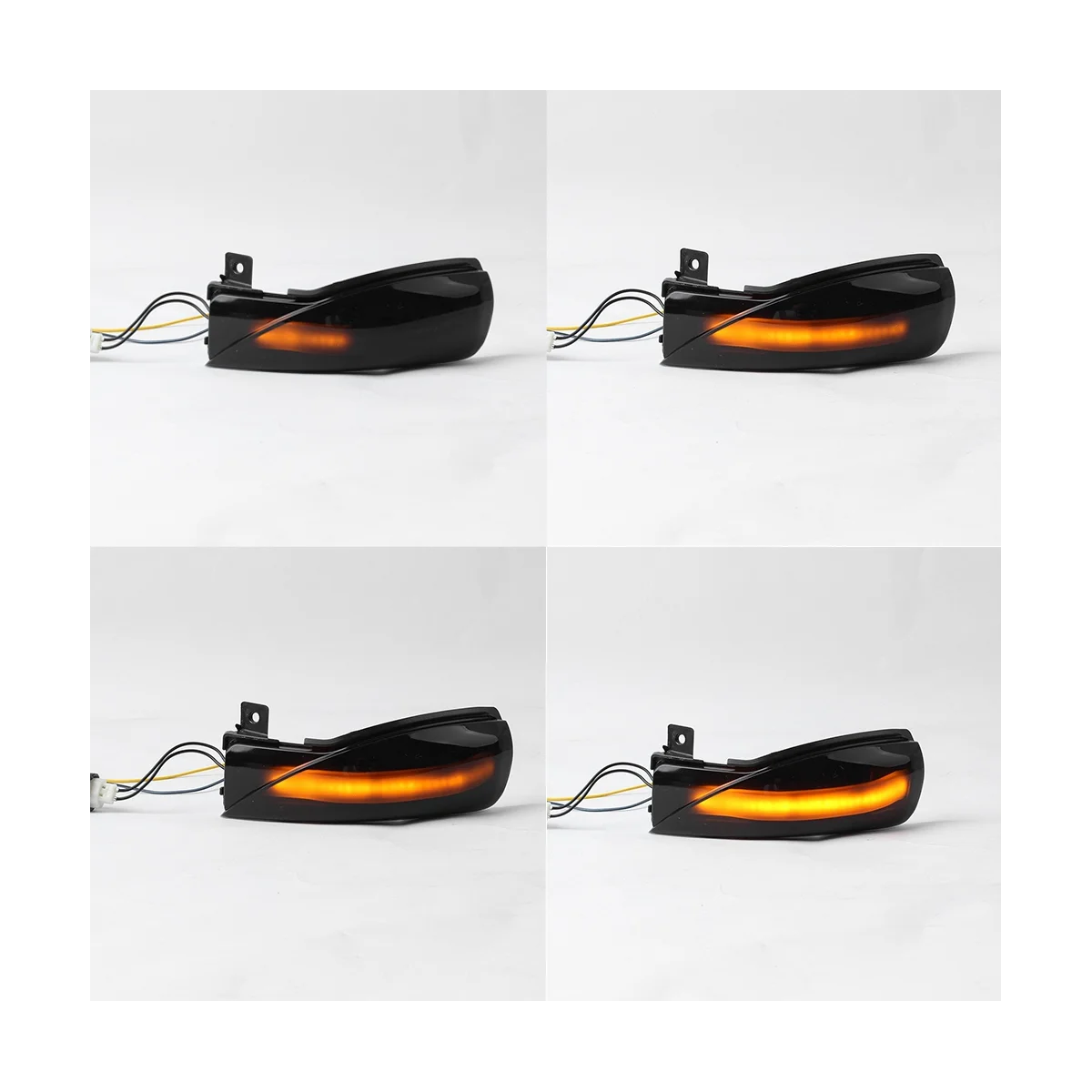 Car LED Dynamic Side Mirror Turn Signal Indicator Lamp for MAZDA 3 BL 2008-2014 for MAZDA 6 GH 2007-2015 Smoked