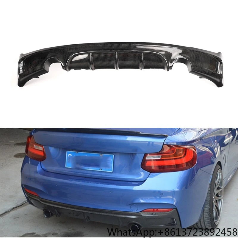 

F22 Rear Diffuser 2 Series Carbon Fiber Bumper Lip Spoiler Protector for BMW F22 M Sport 235i 22i 220i 2013 -2018 EXOT Style