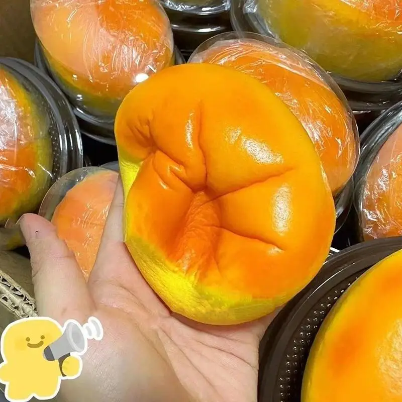 Simulated Cheesecake Soft Squeeze Fidget Toy Slow Rising Elastic Stress Relief Sensory Play for Friends Holiday Exchange Gifts
