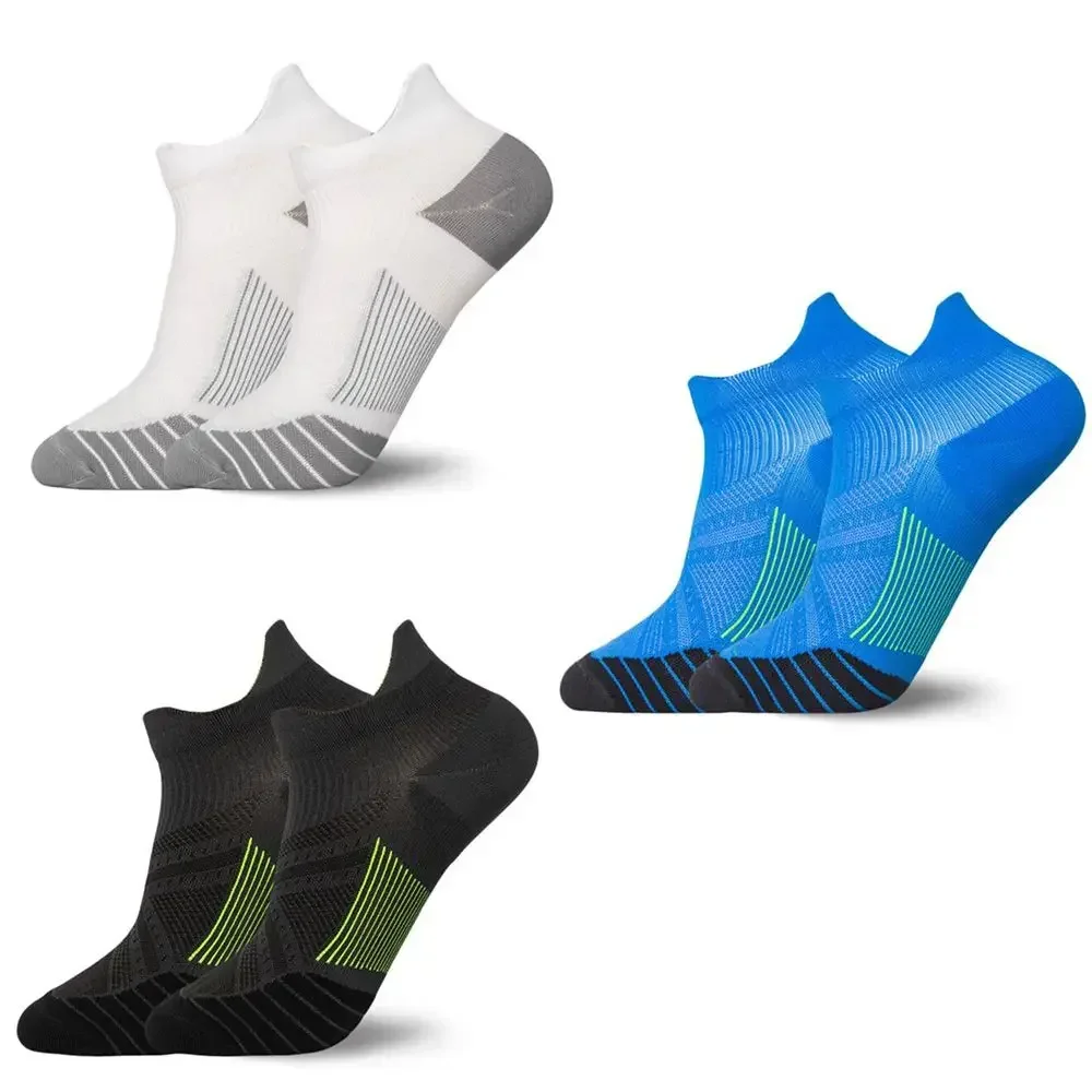 Anti-sweat Unisex 3 Colors New Sport Socks Men Women Short Tube Breathable Socks Outdoor Running Basketball Soccer Sports Socks