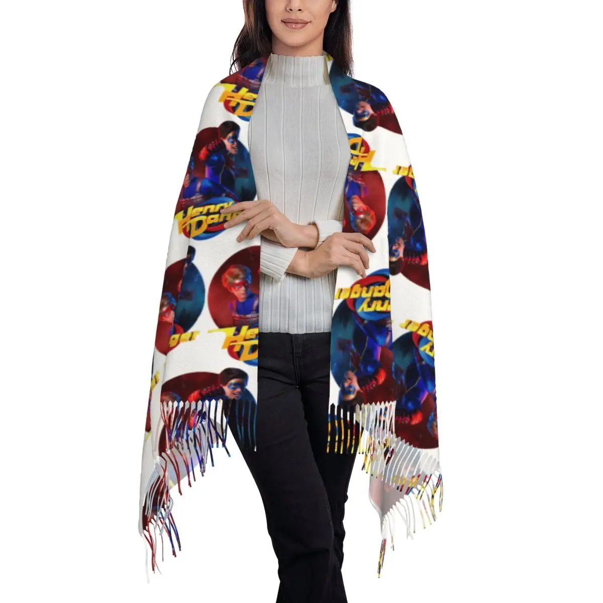 Henry Danger Romanticism Unisex Fuseli Scarf Tassel Scarves for Women Soft Warm Shawls and Wraps Long Fall Winter Shawl Wrap